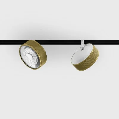 IN_LINE SOL MINI spot light, Brass - White, 4000K, DALI - Lighting by Luminance