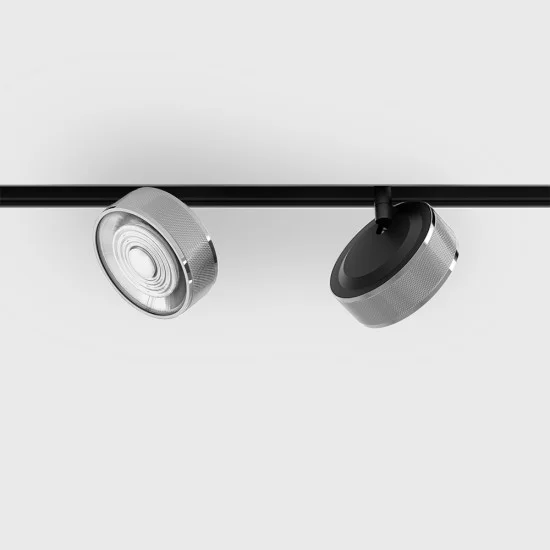 IN_LINE SOL MINI spot light, Chrome - Black, 4000K, DALI - Lighting by Luminance