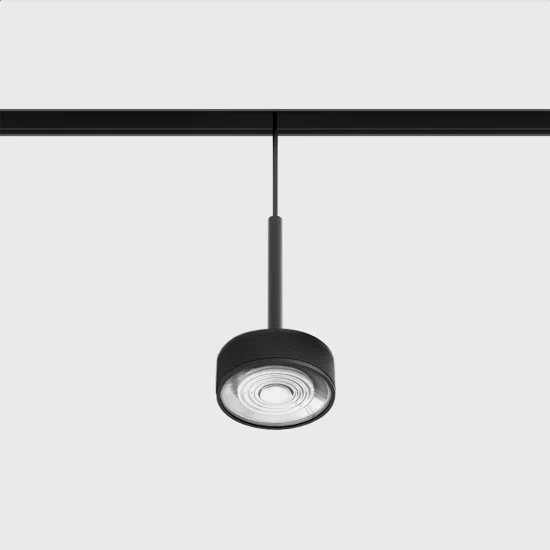 Suspended luminaire IN_LINE SOL MINI P, Black - Black, 3000K - Lighting by Luminance