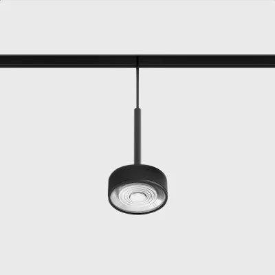 Suspended luminaire IN_LINE SOL MINI P, Black - Black, 3000K - Lighting by Luminance