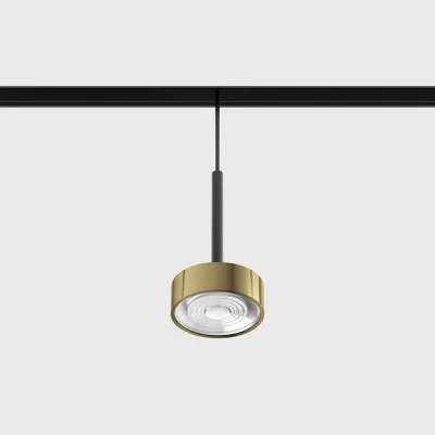 Suspended luminaire IN_LINE SOL MINI P, Brass - Black, 3000K, DALI - Lighting by Luminance