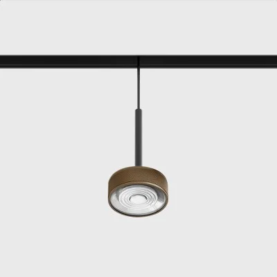 Suspended luminaire IN_LINE SOL MINI P, Coffee - Black, 3000K - Lighting by Luminance