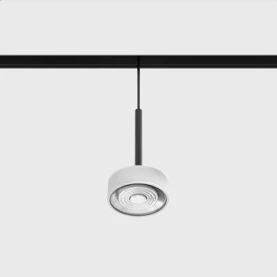 Suspended luminaire IN_LINE SOL MINI P, White - Black, 3000K, 2 GROUP, ON/OFF - Lighting by Luminance