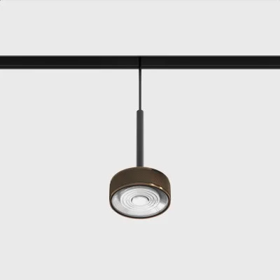 Suspended luminaire IN_LINE SOL MINI P, Copper - Black, 4000K, DALI - Lighting by Luminance