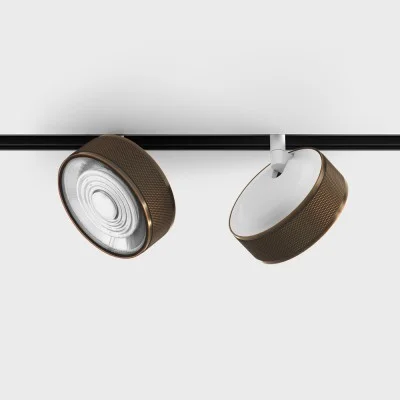IN_LINE SOL spot light, Copper - White, 3000K, 2 GROUP, ON/OFF - Lighting by Luminance