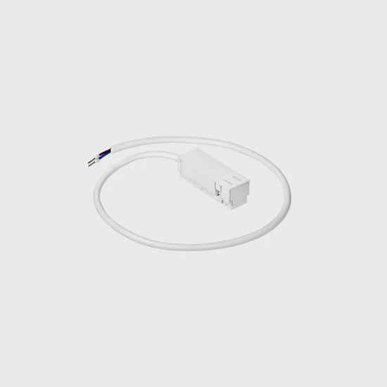 IN_LINE LIVE END 600 live end for track with 60cm cable, Valge - Valgustus Luminance'ilt