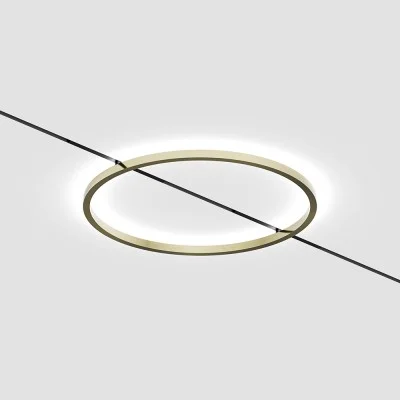 MICRO_LINE AURA S IN кольцевой светильник, Латунь - Черный - Освещение от Luminance