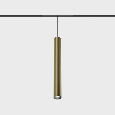 Suspended luminaire MICRO_LINE TUB S P 300, Brass - Black - Lighting by Luminance