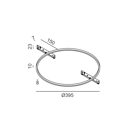 MICRO_LINE AURA M IN rõngasvalgusti, Must - Valgustus Luminance'ilt