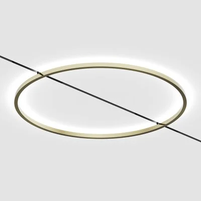 MICRO_LINE AURA M IN кольцевой светильник, Латунь - Черный - Освещение от Luminance