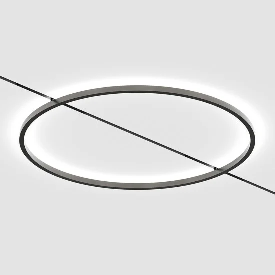 MICRO_LINE AURA M IN rõngasvalgusti, Keskooksinine - Must - Valgustus Luminance'ilt