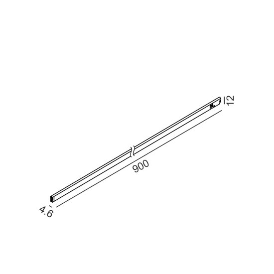 PICO_LINE LINEA 900 joonvalgusti, Must - Valgustus Luminance'ilt