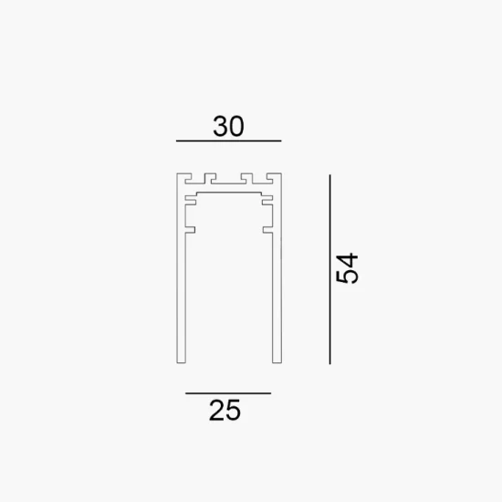 IN_LINE TRACK S 2m, valge - Valgustus Luminance'ilt