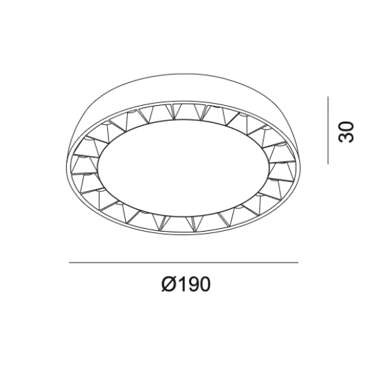 Накладной светильник TURBINE, черный - Освещение от Luminance