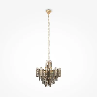 Pendant luminaire Flare, Gold, D488 mm H687 mm - Lighting by Luminance