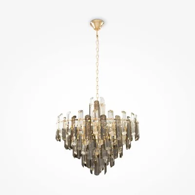 Pendant luminaire Flare, Gold, D608 mm H747 mm - Lighting by Luminance