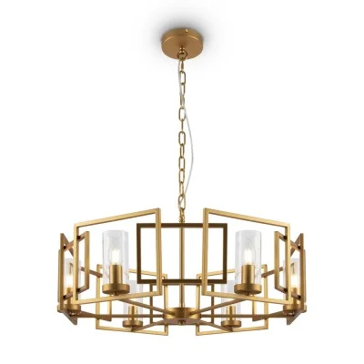 Pendant luminaire Bowi, Gold, D656 mm H555 mm - Lighting by Luminance