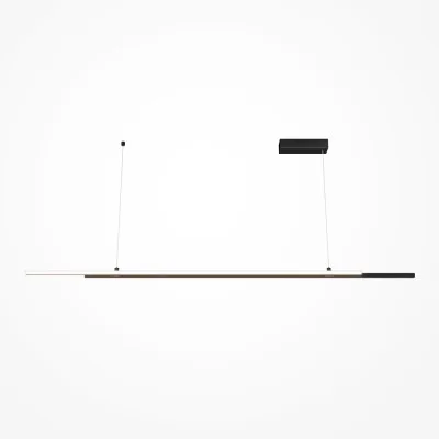 Pendant luminaire Halo, Black, W60 mm H1200 mm - Lighting by Luminance
