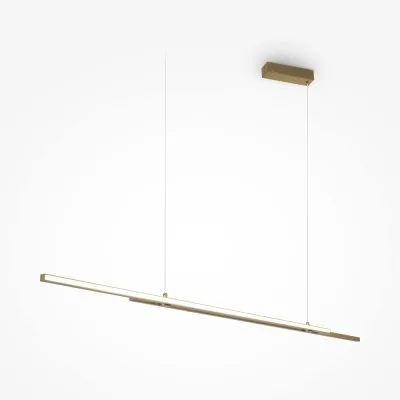 Pendant luminaire Halo, Brass, W15 mm H155 mm - Lighting by Luminance
