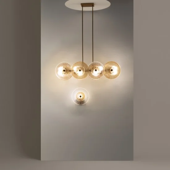 Rippvalgusti Aster, Kuldne - Valgustus Luminance'ilt