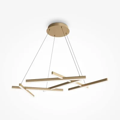 Pendant luminaire Line, Gold - Lighting by Luminance
