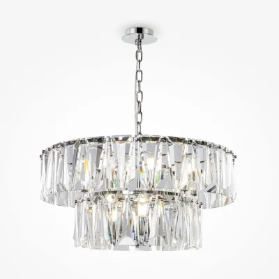Pendant luminaire Puntes, Chrome, D680 mm H570 mm - Lighting by Luminance