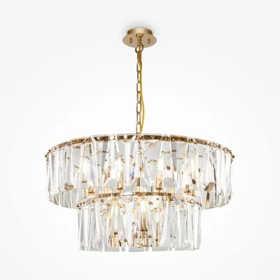 Pendant luminaire Puntes, Gold, D680 mm H570 mm - Lighting by Luminance