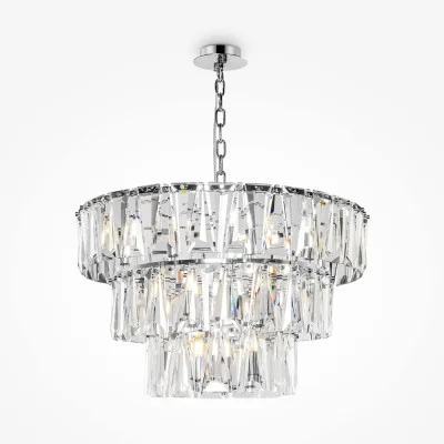 Pendant luminaire Puntes, Chrome, D770 mm H700 mm - Lighting by Luminance