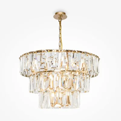 Pendant luminaire Puntes, Gold, D770 mm H700 mm - Lighting by Luminance