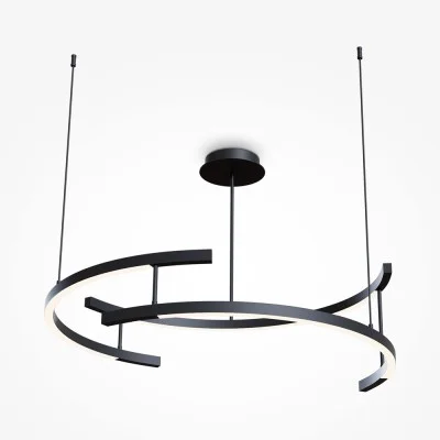 Pendant luminaire Line, Black, D830 mm H592 mm - Lighting by Luminance