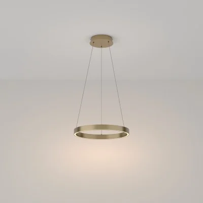 Pendant luminaire Rim, Brass, D400 mm H200 mm - Lighting by Luminance