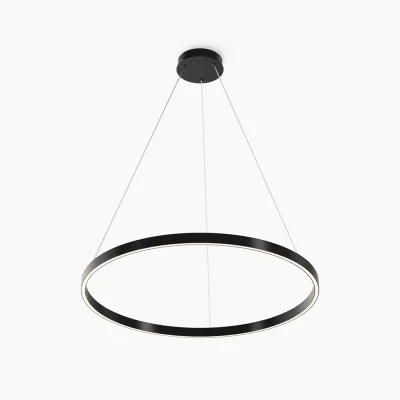 Pendant luminaire Rim, Black, D800 mm H275 mm - Lighting by Luminance