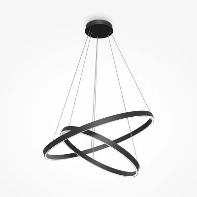 Pendant luminaire Rim, Black, D800 mm H100 mm - Lighting by Luminance