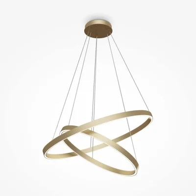 Pendant luminaire Rim, Brass, D800 mm H100 mm - Lighting by Luminance