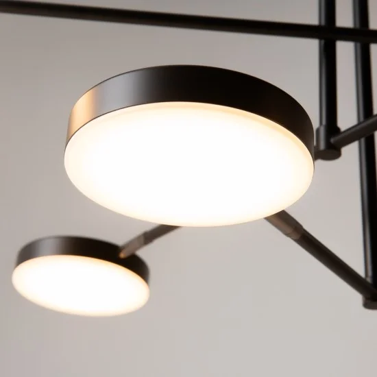 Rippvalgusti Fad, Must - Valgustus Luminance'ilt