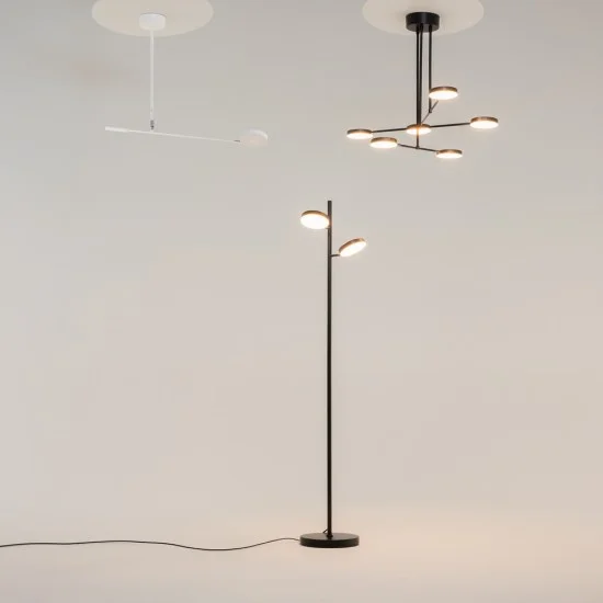 Rippvalgusti Fad, Must - Valgustus Luminance'ilt