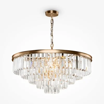 Pendant luminaire Revero, Brass, D700 mm H500 mm - Lighting by Luminance