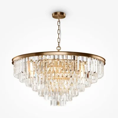 Pendant luminaire Revero, Brass, D800 mm H570 mm - Lighting by Luminance