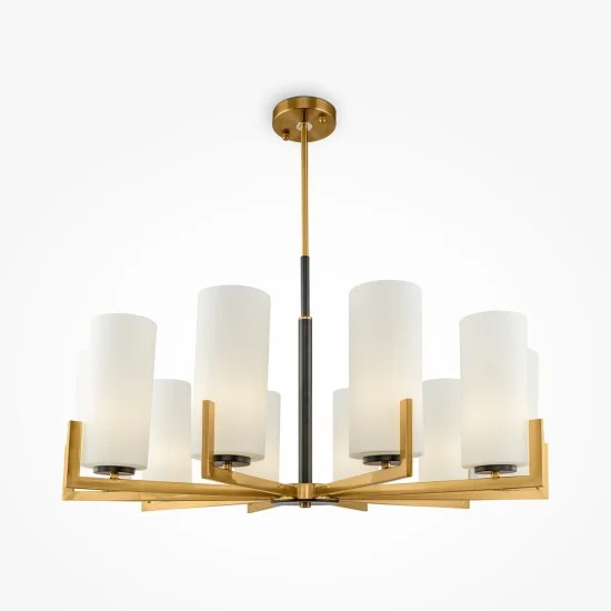 Rippvalgusti Fortano, Must ja Messing - Valgustus Luminance'ilt