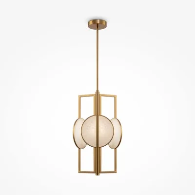 Pendant luminaire Marmo, Brass, D305 mm H727 mm - Lighting by Luminance