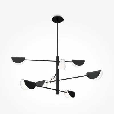 Pendant luminaire Mollis, Black, D180 mm H737 mm - Lighting by Luminance