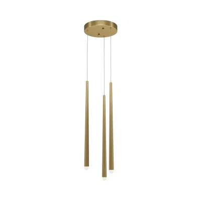 Pendant luminaire Cascade, Brass - Lighting by Luminance
