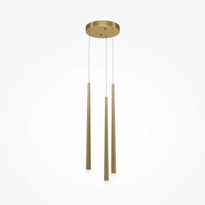Pendant luminaire Cascade, Brass, D260 mm H2193 mm - Lighting by Luminance