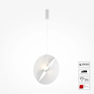 Pendant luminaire Reflex, White - Lighting by Luminance