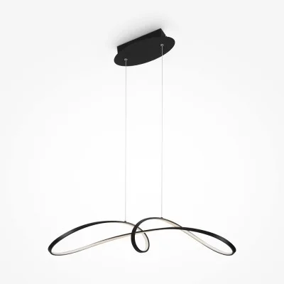 Pendant luminaire Curve, Black - Lighting by Luminance