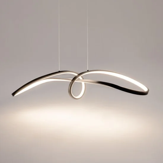 Rippvalgusti Curve, Must - Valgustus Luminance'ilt