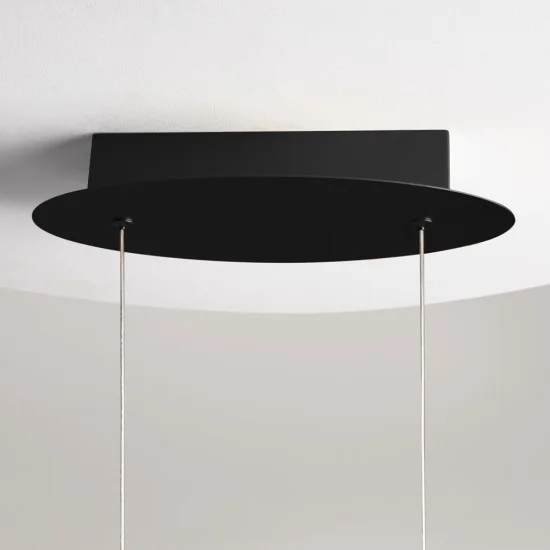 Rippvalgusti Curve, Must - Valgustus Luminance'ilt