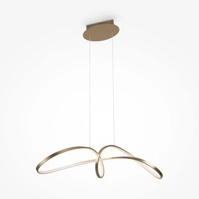 Pendant luminaire Curve, Gold - Lighting by Luminance