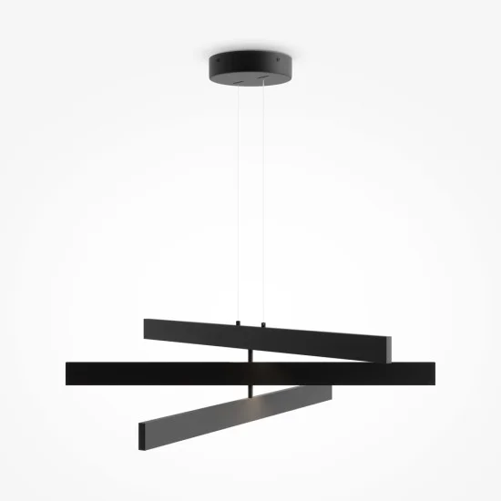 Rippvalgusti Origami, Must - Valgustus Luminance'ilt