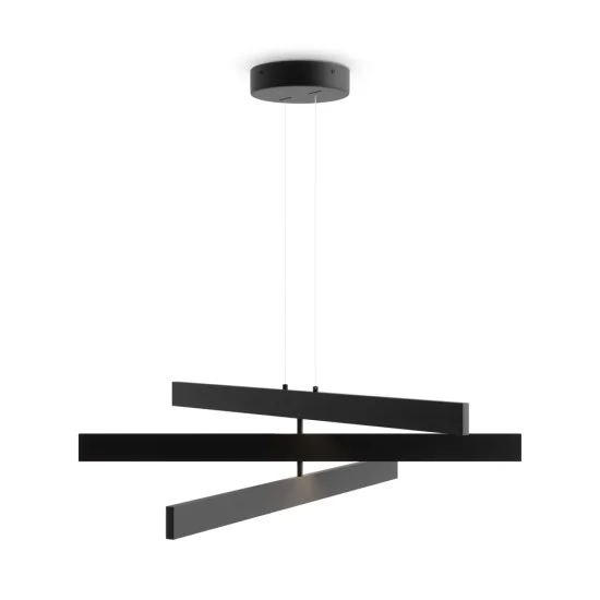 Rippvalgusti Origami, Must - Valgustus Luminance'ilt